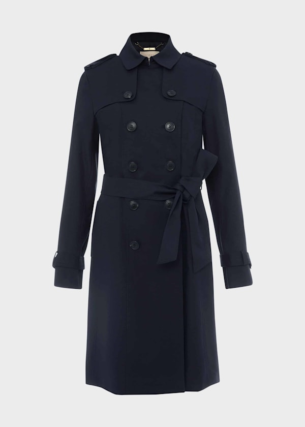 Petite Saskia Shower Resistant Trench Coat