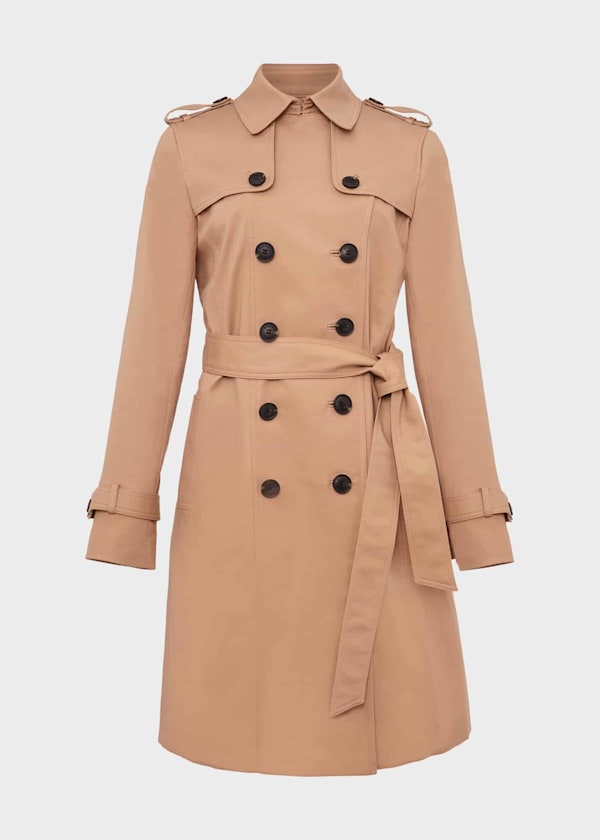 Petite Saskia Shower Resistant Trench Coat