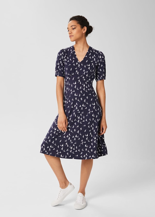 Zoe Fit And Flare Jersey Dress