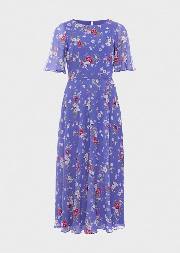 Caroline Silk Floral Dress