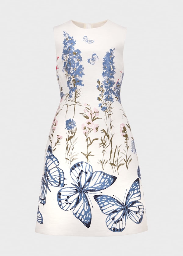 Jennifer Floral Jaquard Dress