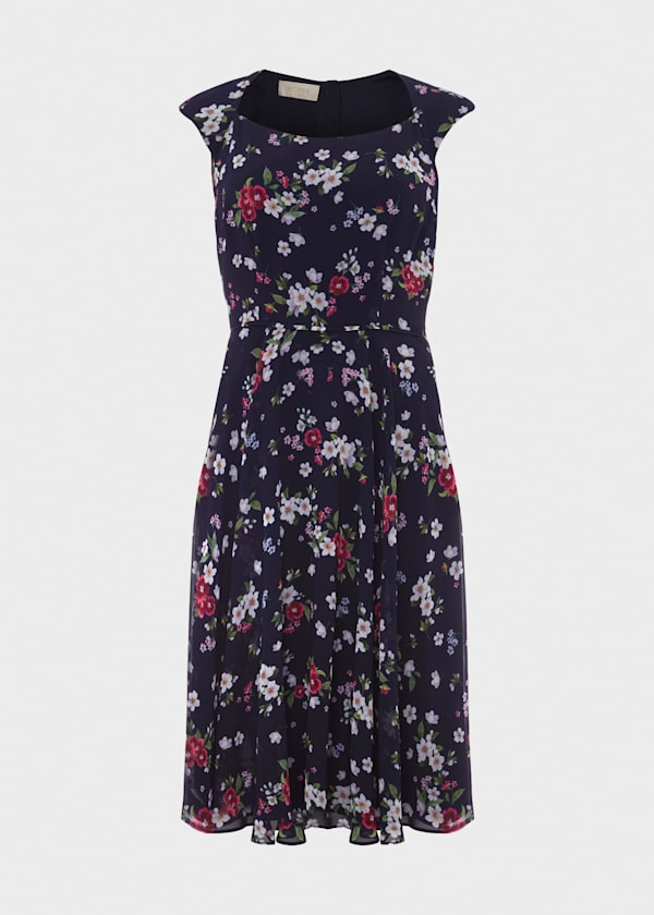 Lauren Floral Fit And Flare Dress