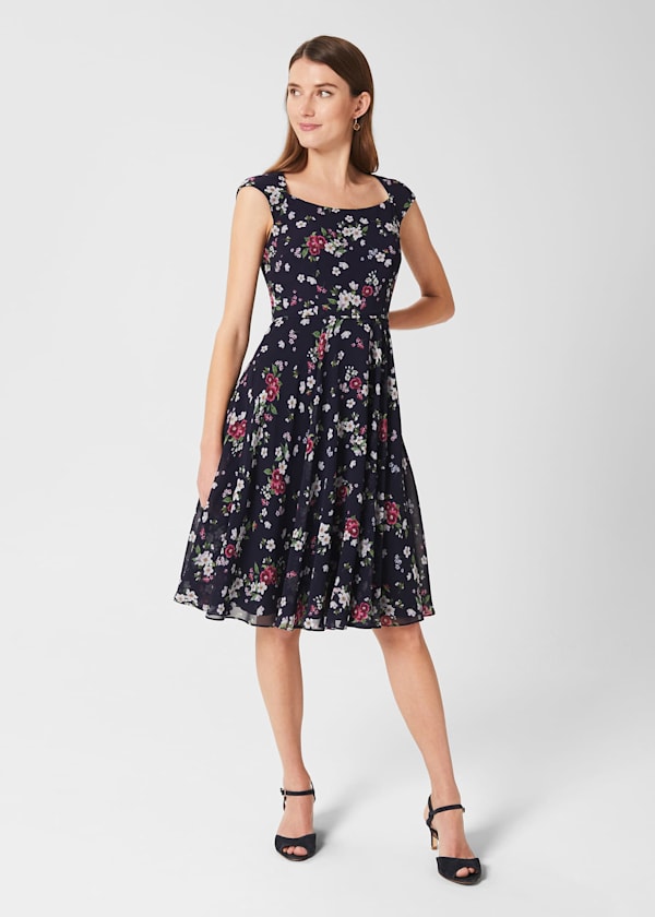Lauren Floral Fit And Flare Dress