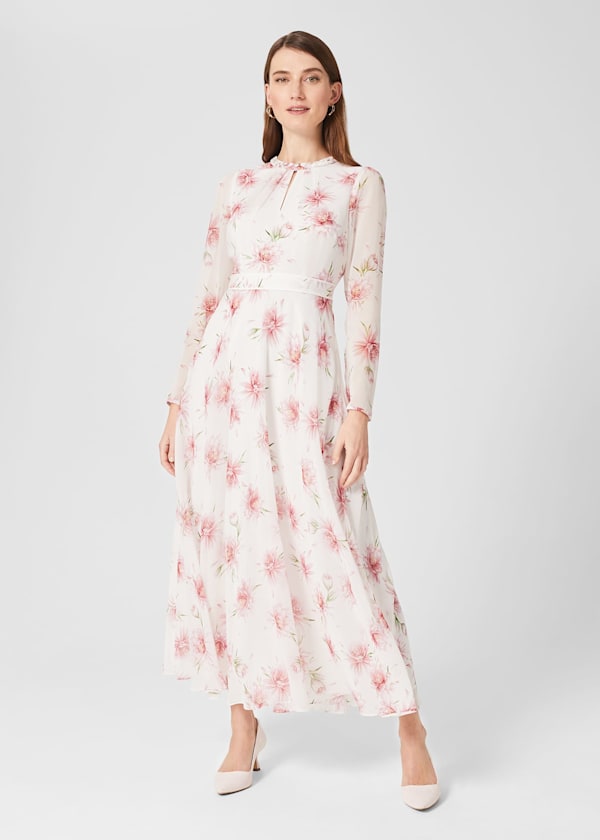 Rosabella Silk Floral Midi Dress