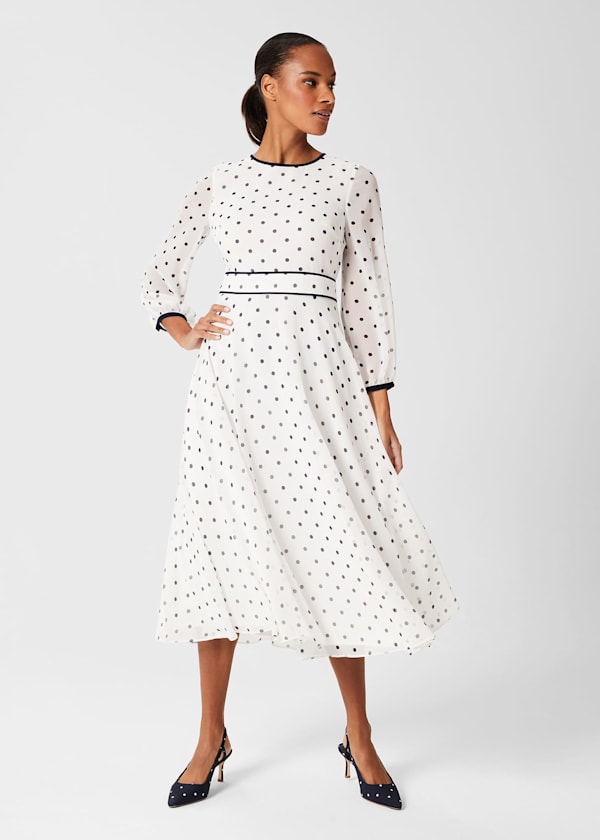 Sahara Spot Fit And Flare Dress