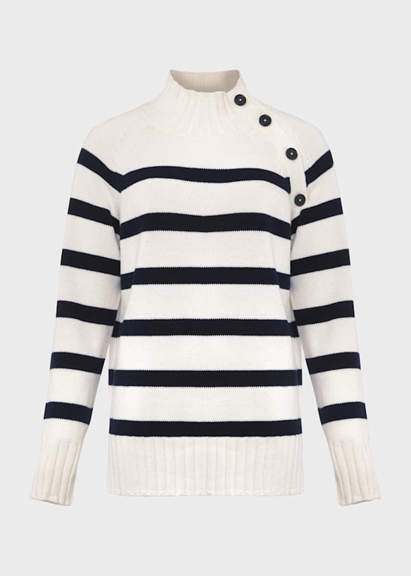 Chrissy Cotton Stripe Sweater