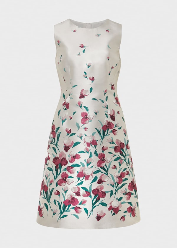 Gwen Floral Jacquard Coat Hobbs UK