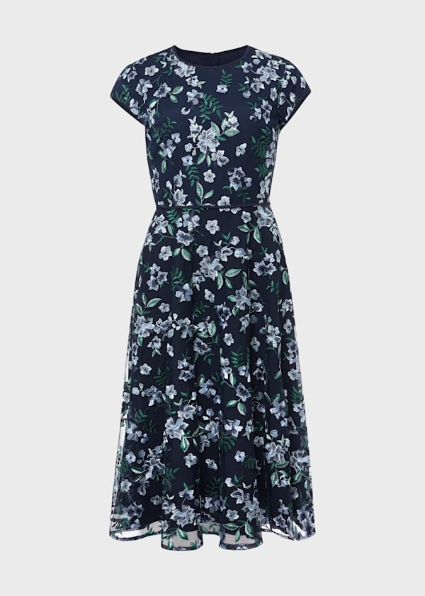 Tia Embroidered Floral Dress