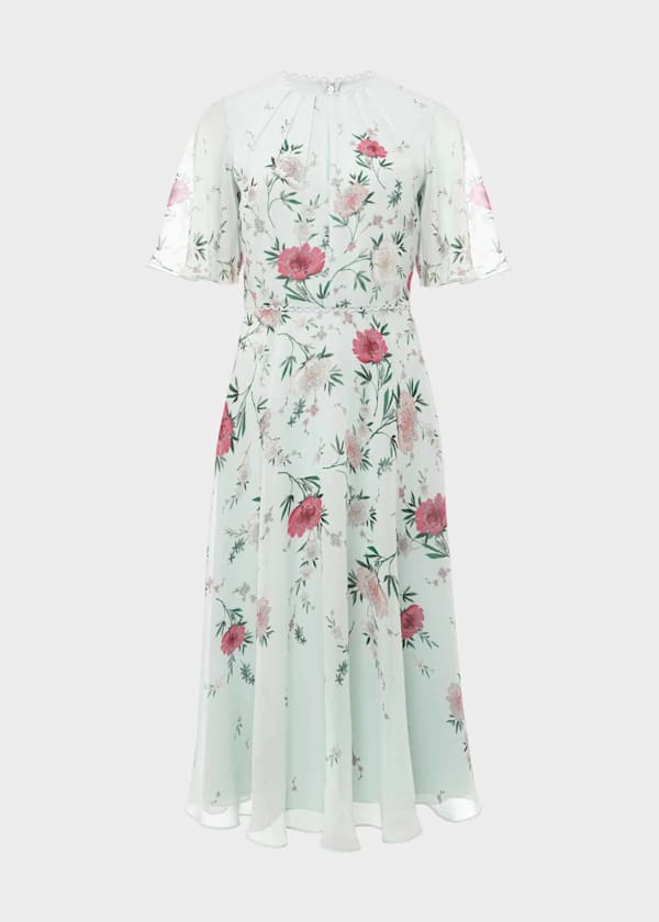 Priya Silk Floral Dress