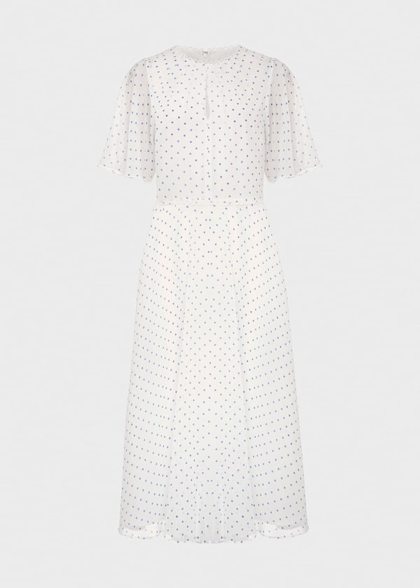 Priya Silk Spot Dress