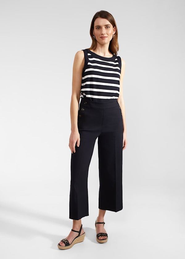 Simone Crop Pants With Cotton