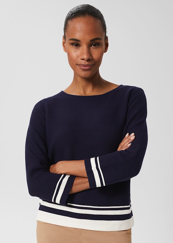 Nellie Cotton Stripe Sweater