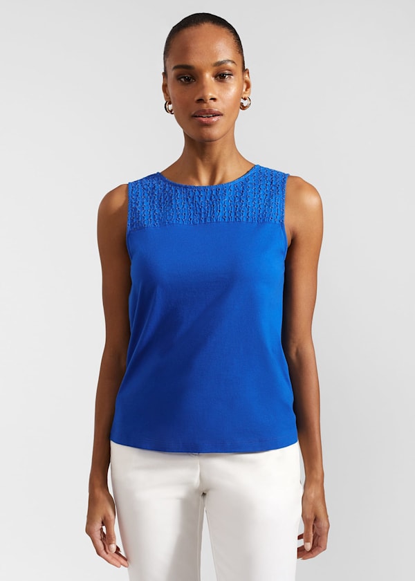 Paige Cotton Broderie Top