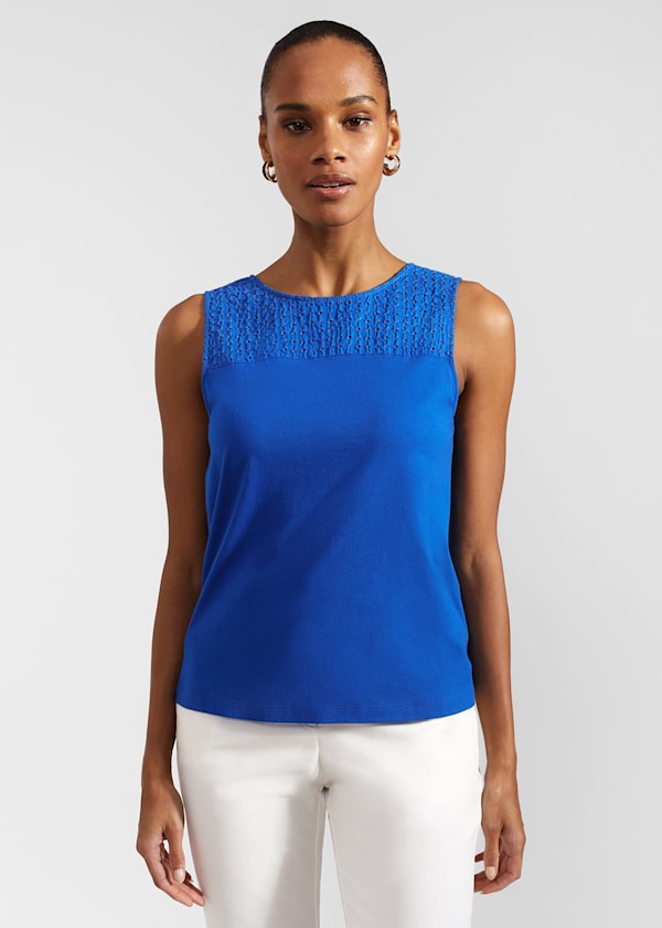 Paige Cotton Broderie Top