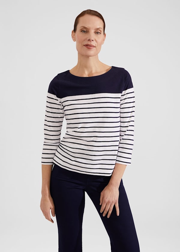 Avia Cotton Slub Striped T-Shirt