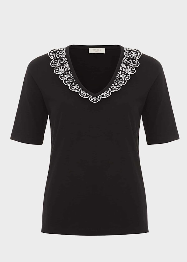 Mariella Cotton Broderie Top