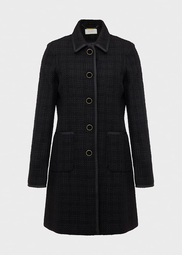 Elaine Tweed Coat With Wool