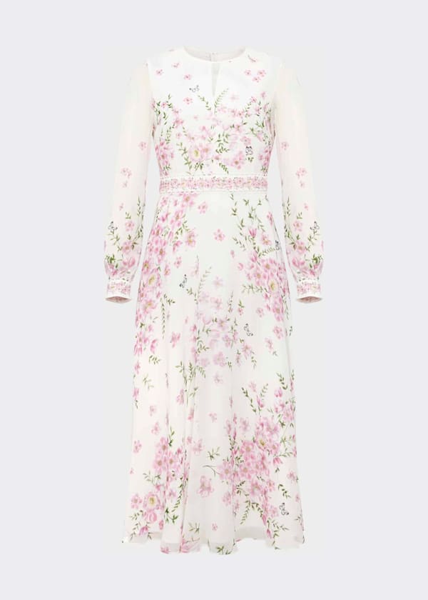Skye Floral Silk Dress