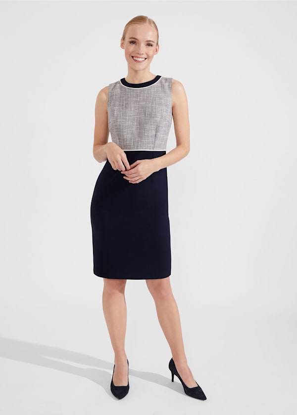Hobbs navy dress sale discount