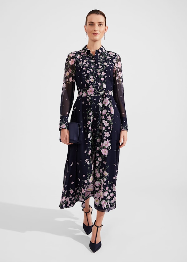 Juliet Floral Silk Dress