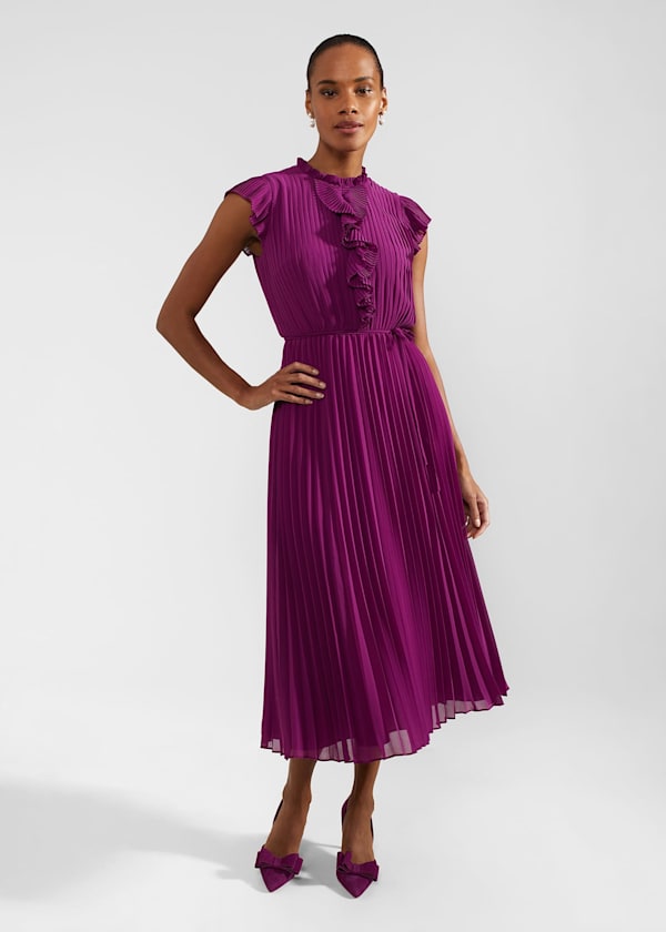 Petite Addison Pleated Dress