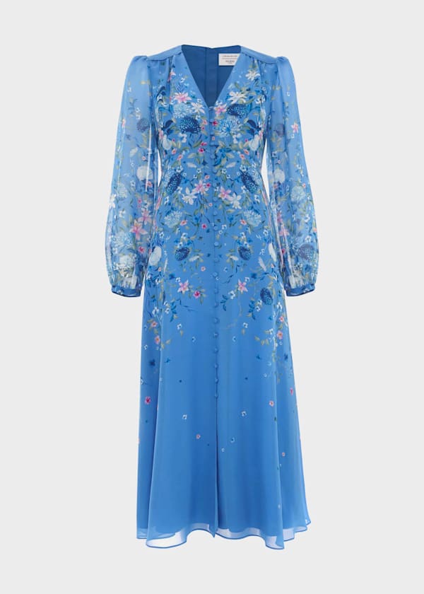 Caversham Silk Floral Dress