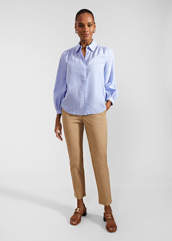 Sabrina Shirt With Linen