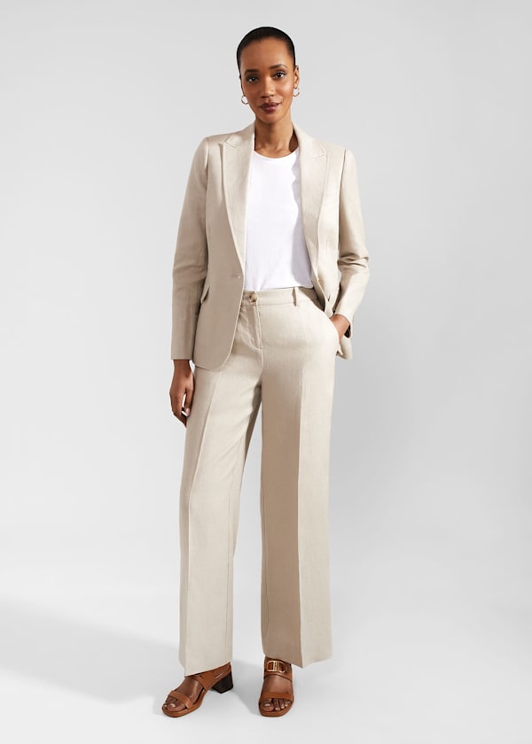 Roberta Wide Linen Pants