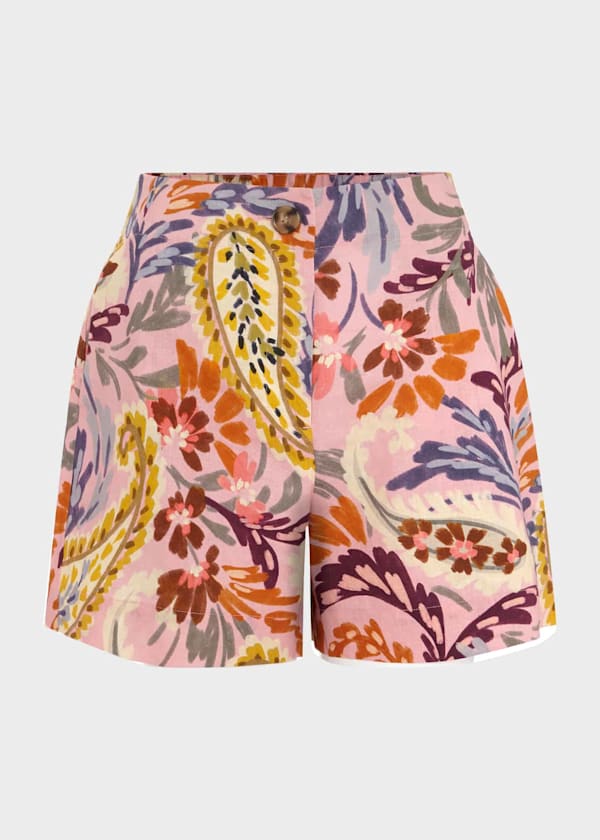Devina Shorts With Linen
