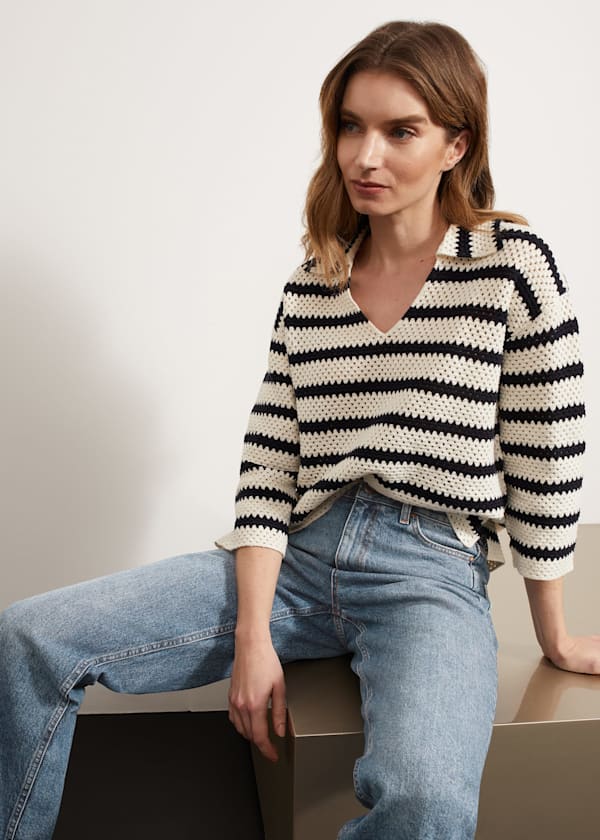 Prue Cotton Textured Sweater