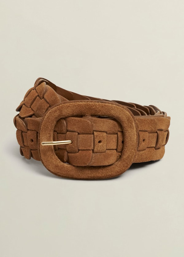 Abbie Suede Woven Belt