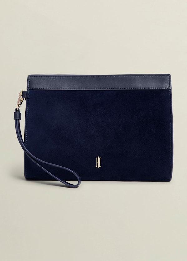 Catherine Suede Wristlet