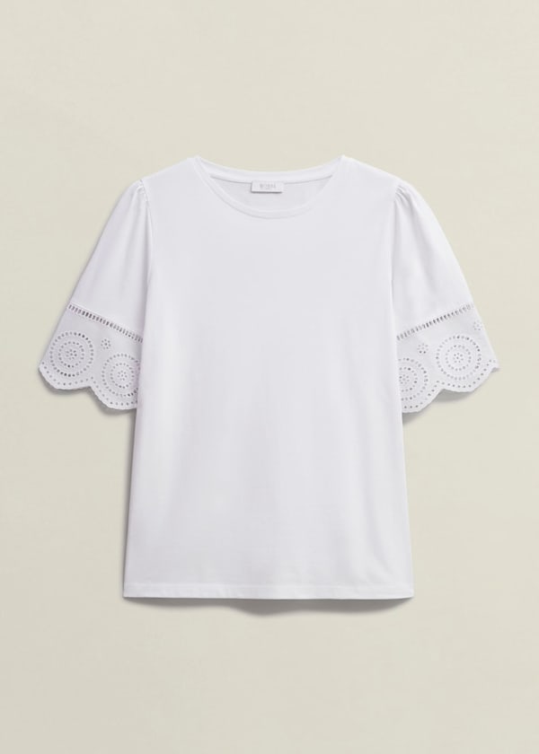 Sandra Cotton Broderie Top