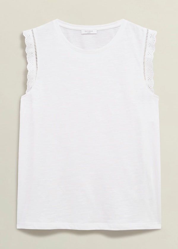 Leia Cotton Broderie Top