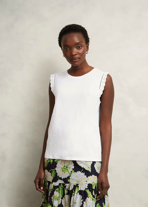Leia Cotton Broderie Top
