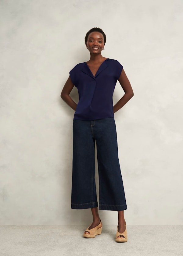 Sylvie Satin Front Top