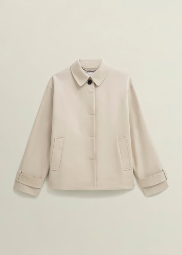 Frida Shower Resistant Short Trench Coat