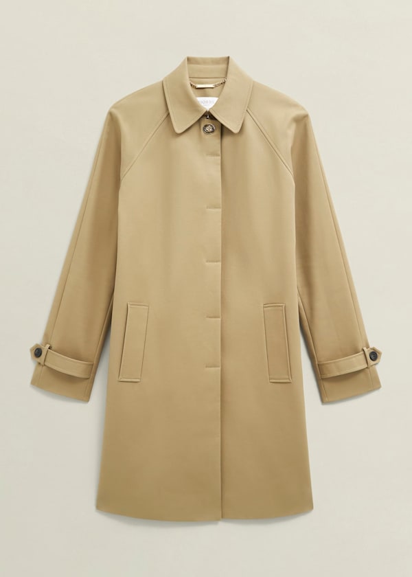 Petite Vivienne Shower Resistant Trench Coat