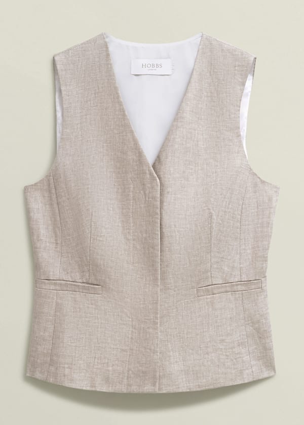 Alessia Linen Waistcoat
