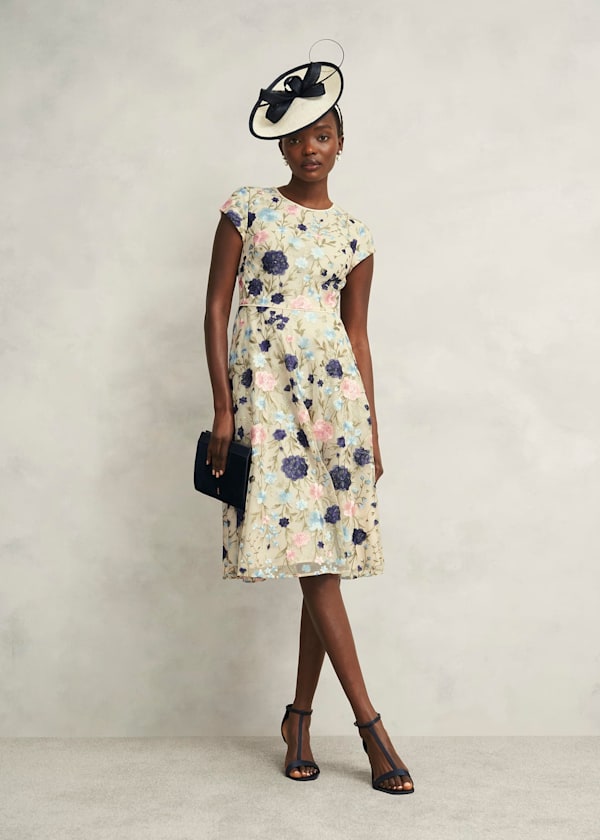 Tia Embroidered Dress Outfit