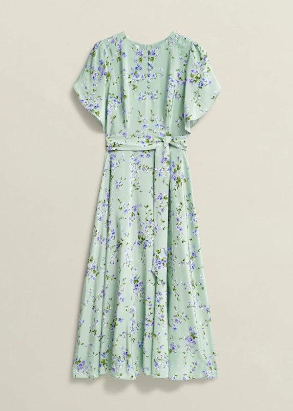 Petite Sophia Silk Belted Dress