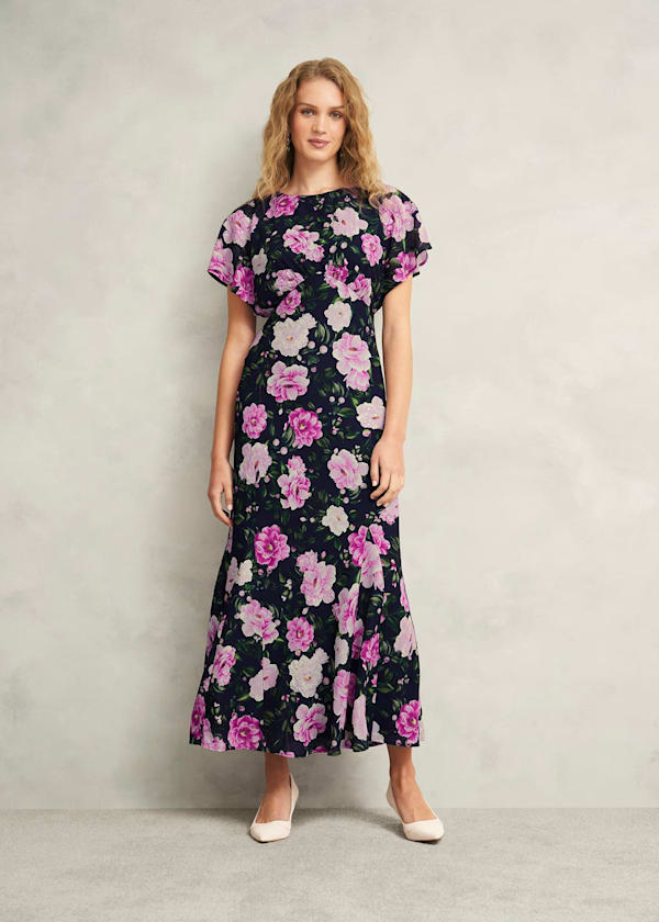 Petite Lalena  Sequin Floral Dress