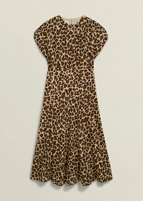 Hampton Leopard Silk Dress