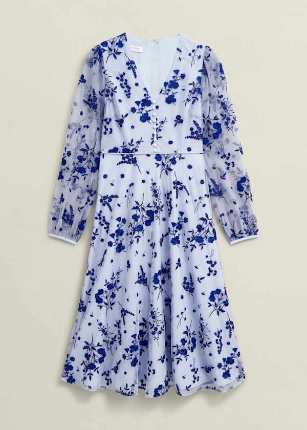 Petite Ella  Embroidered Dress