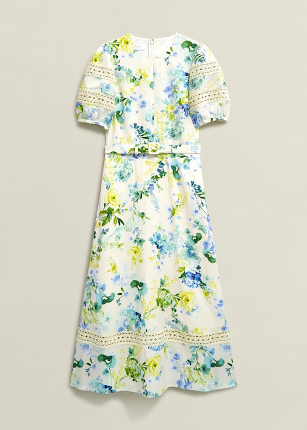 Winnie Floral Linen Dress