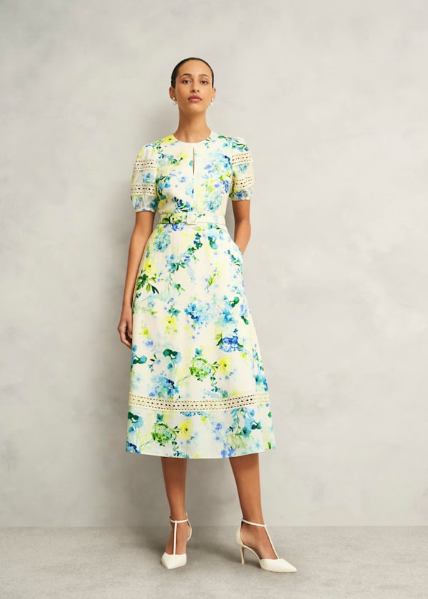 Winnie Floral Linen Dress