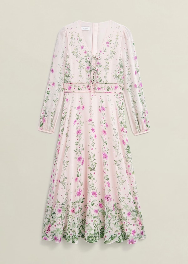 Petite Fay Silk Bow Detail Dress