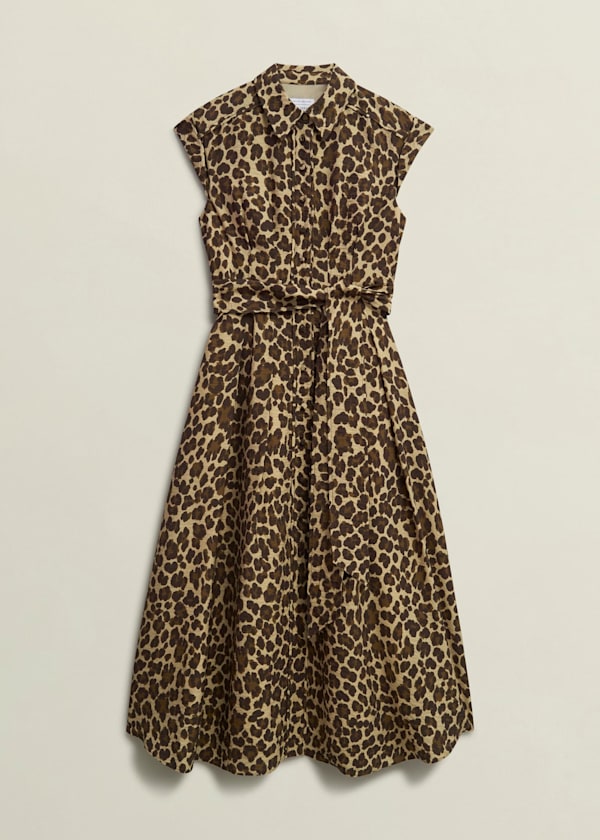 Hurst Leopard Shirt Dress