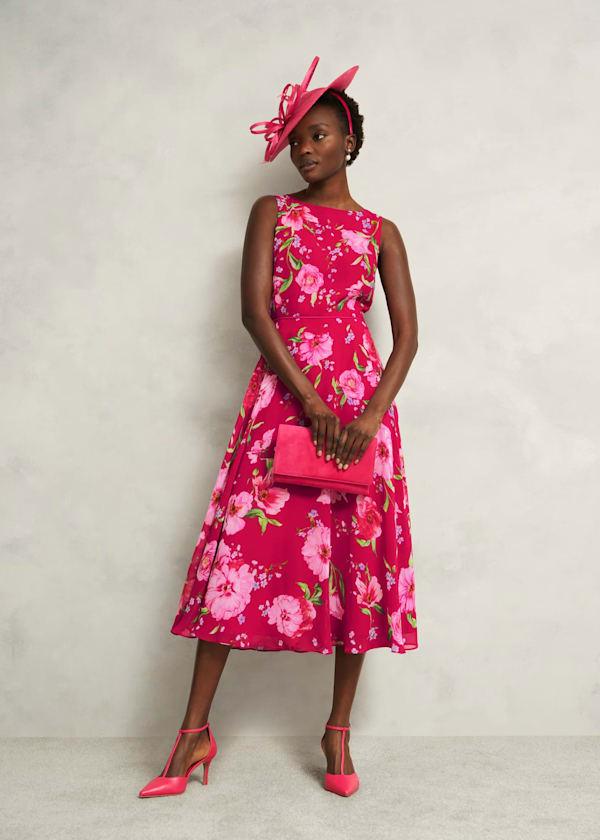 Carly Pink Dress Outfit