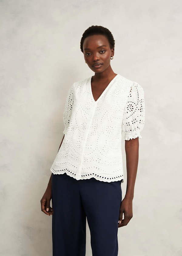 Chiara Broderie Blouse